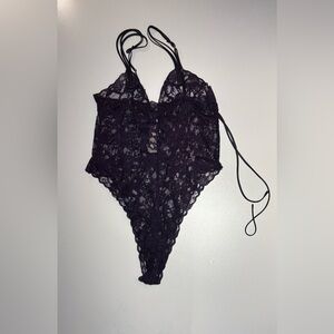 Victoria's Secret Purple Lace Bodysuit & Victoria Secret Yellow Baby Doll Nighty